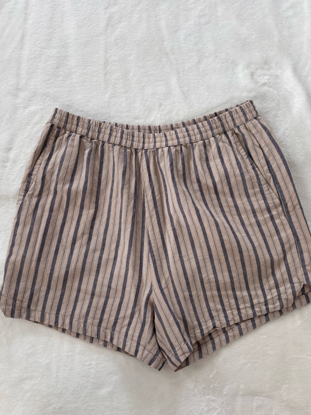 Aiayu organic cotton linen shorts